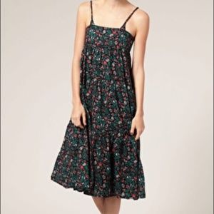 APC Madras Floral Tiered Dress